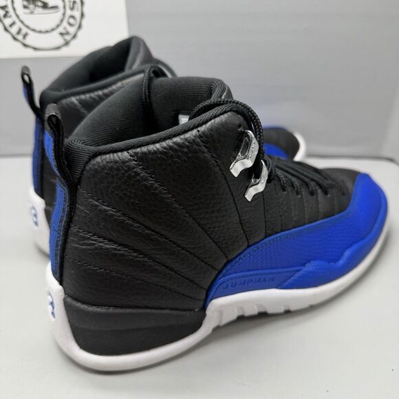 Nike Women Air Jordan 12 Retro Black/Hyper Royal AO6068-004 Size 8.5 Men Size 7 - Picture 6 of 13